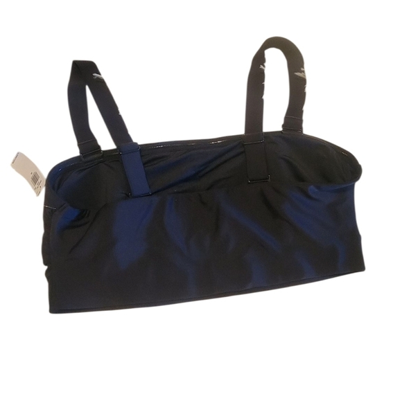 Women's Black Strapped Bra Bathing Suit Top Size 2X - Picture 2 of 3